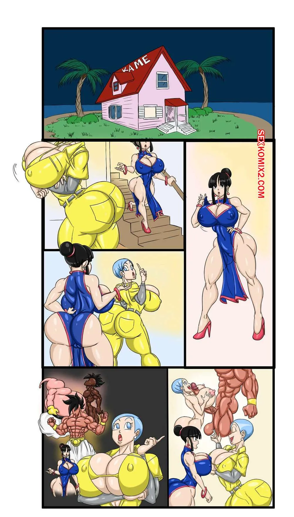 Comics Porno Dragon Ball Z - Bulma and Chichi Tag Team | Sol1Sun - 1#