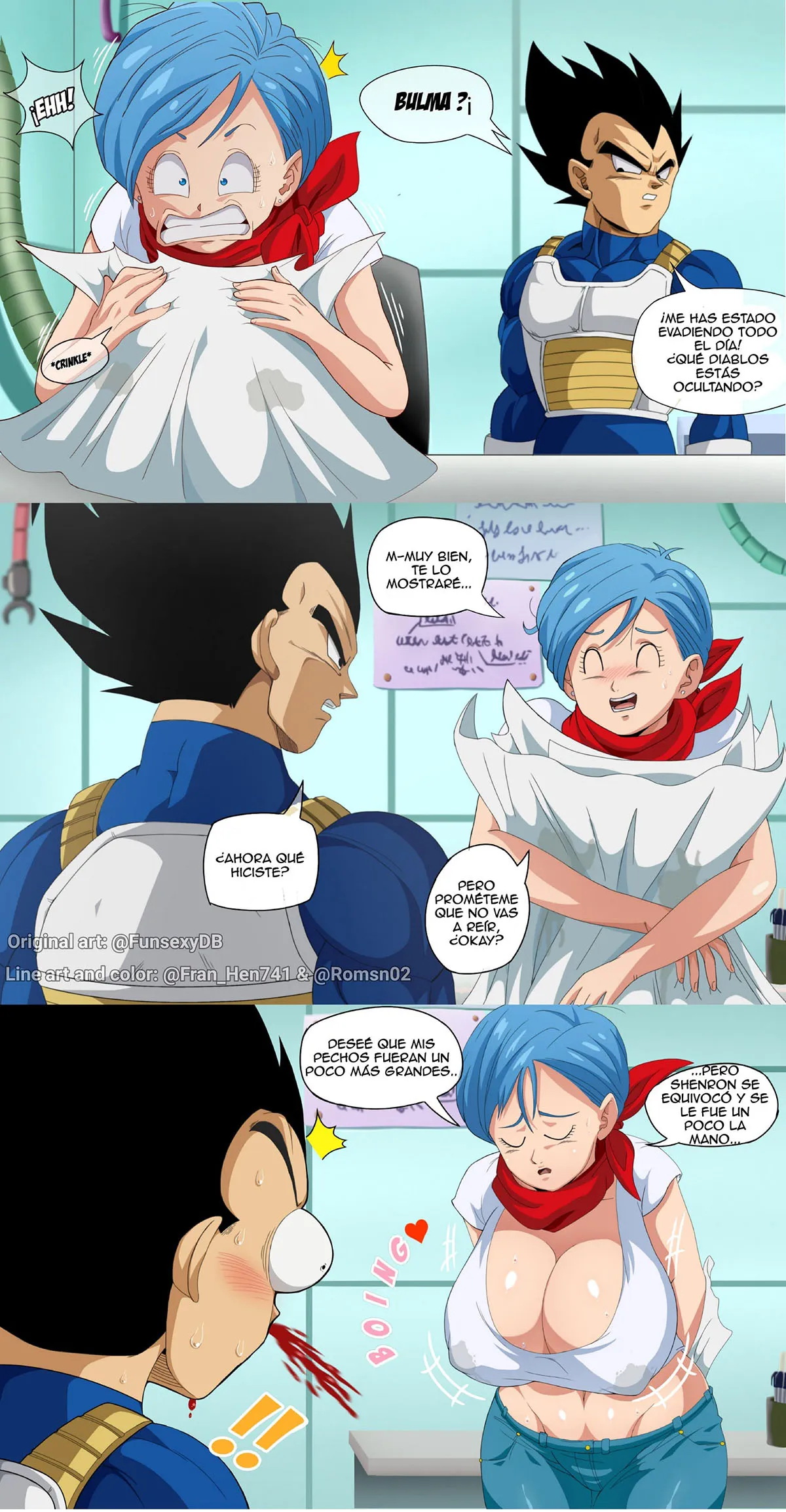 Comics Porno [FunsexyDB] BULMAS New BOOBS (Dragon Ball Super) en Español