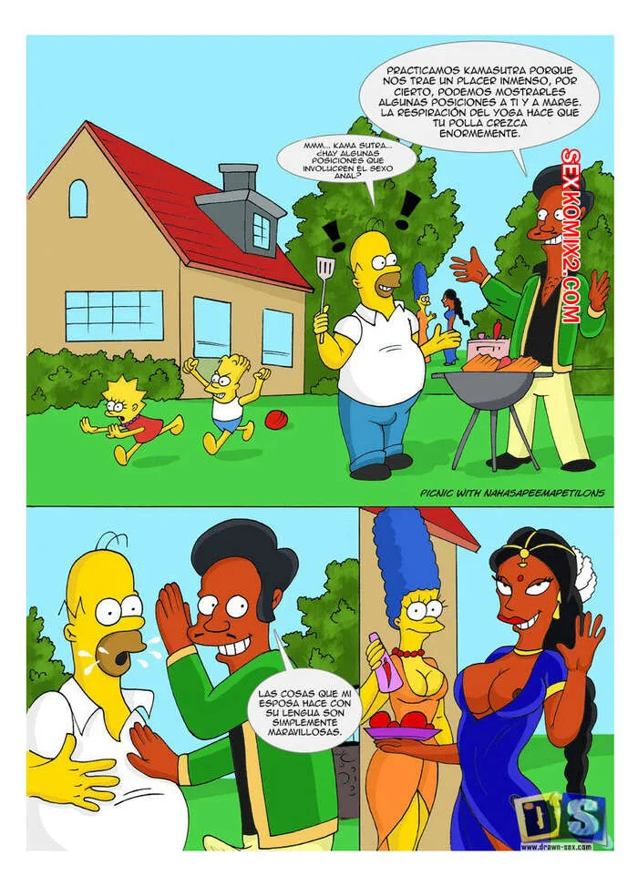 Comics Porno [Los Simpson] Picnic with NAHASAPEEMAPETILONS (Drawnsex) - 1#