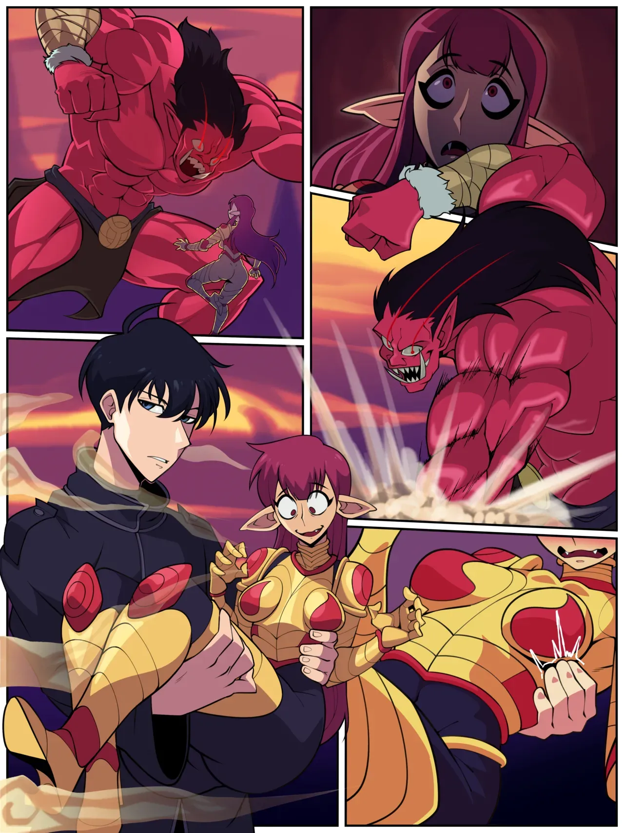 Comics Porno [Chunkymoon] That Was Close! (Solo Leveling) en Español