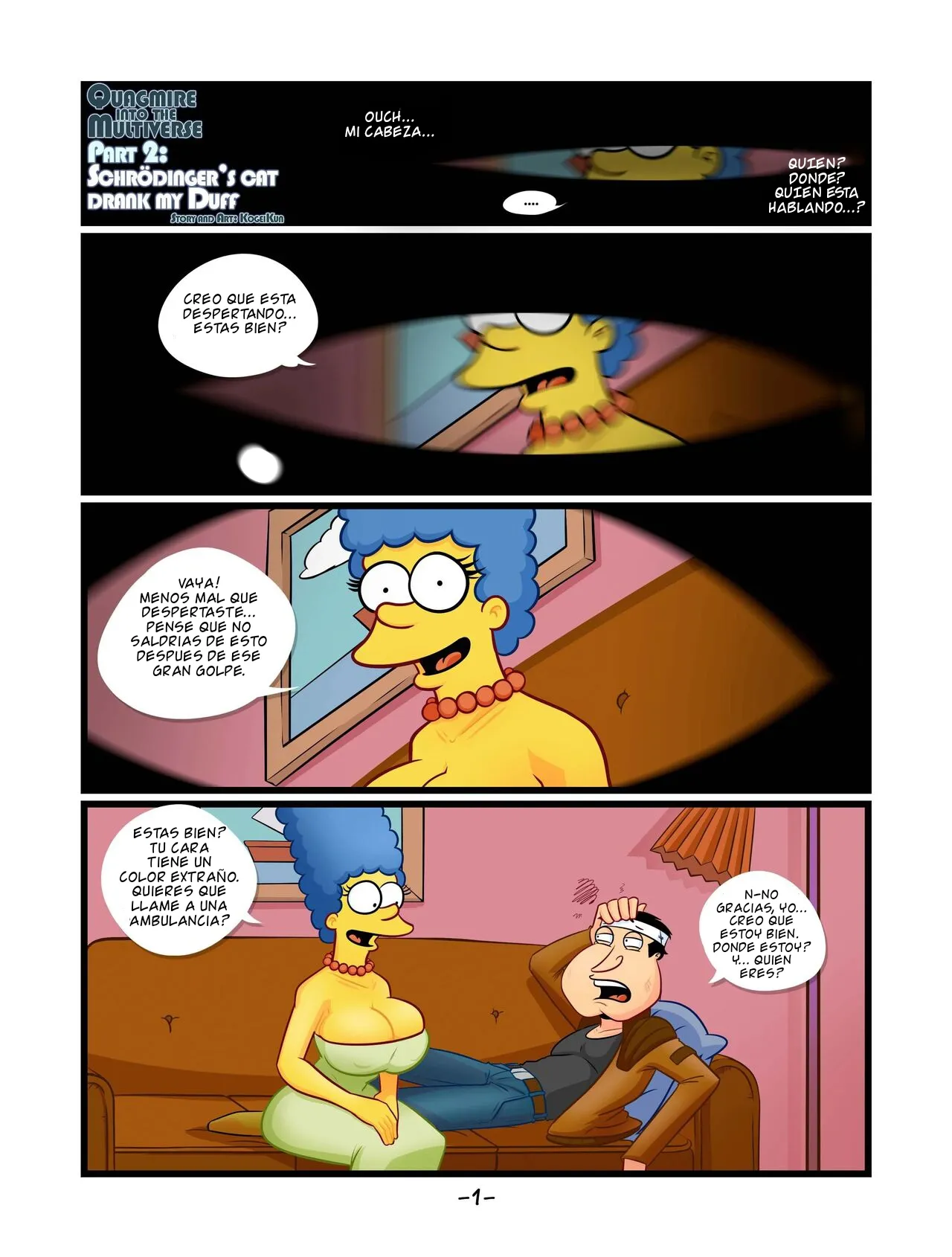 Comics Porno Marge Simpson – Quagmire – Into The Multiverse (Various) [KogeiKun] en Español