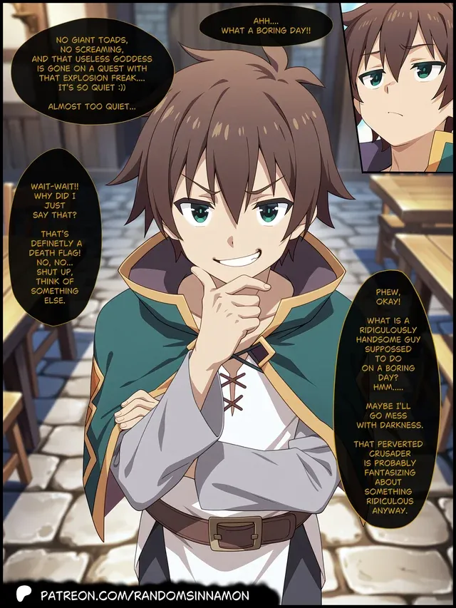 Comics Porno Kazuma «helps» Darkness (RandomSinnamon) [Konosuba] en Español