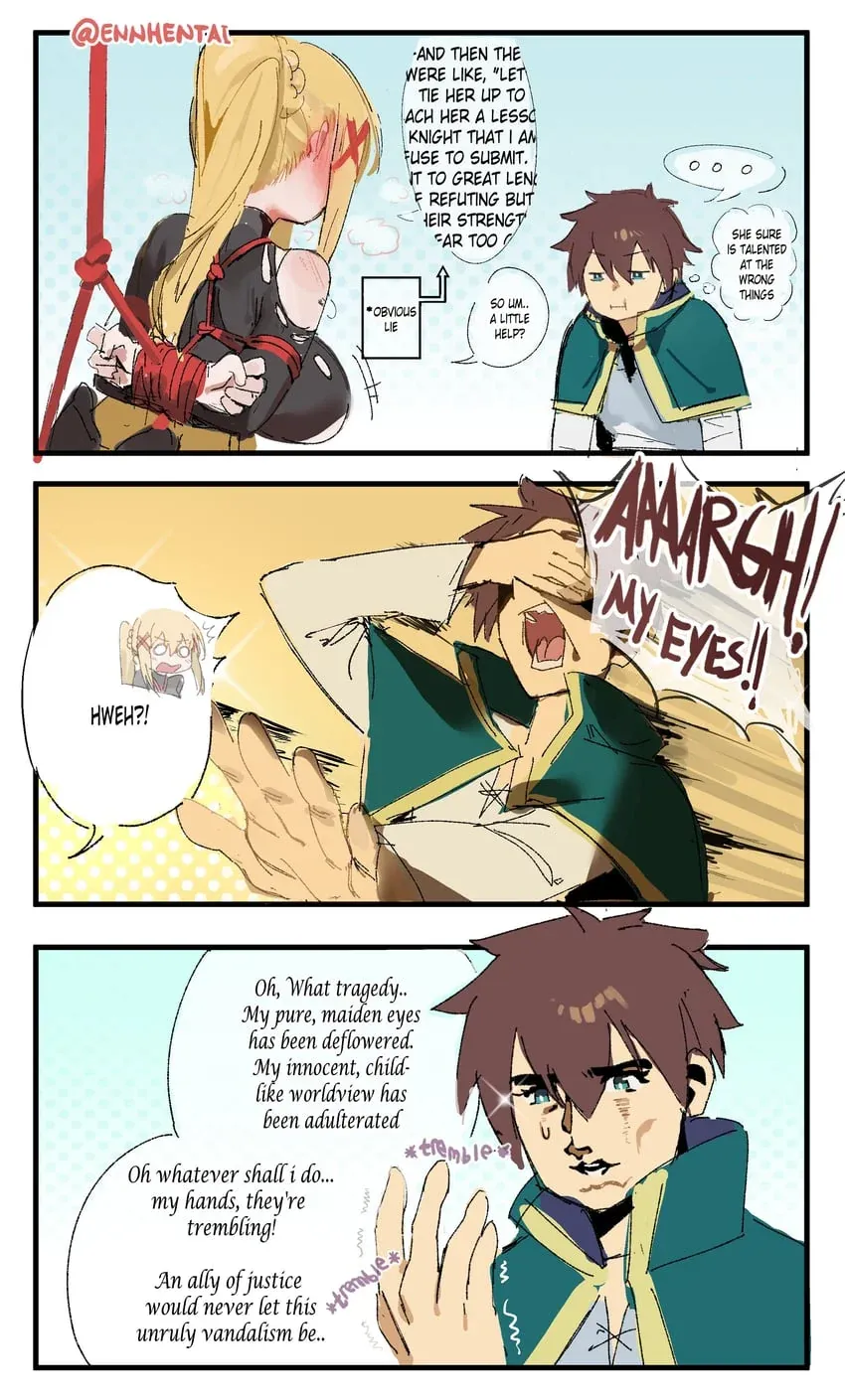 Comics Porno Darkness humiliated by Kazuma (ennhentai) [KonoSuba] - 1#