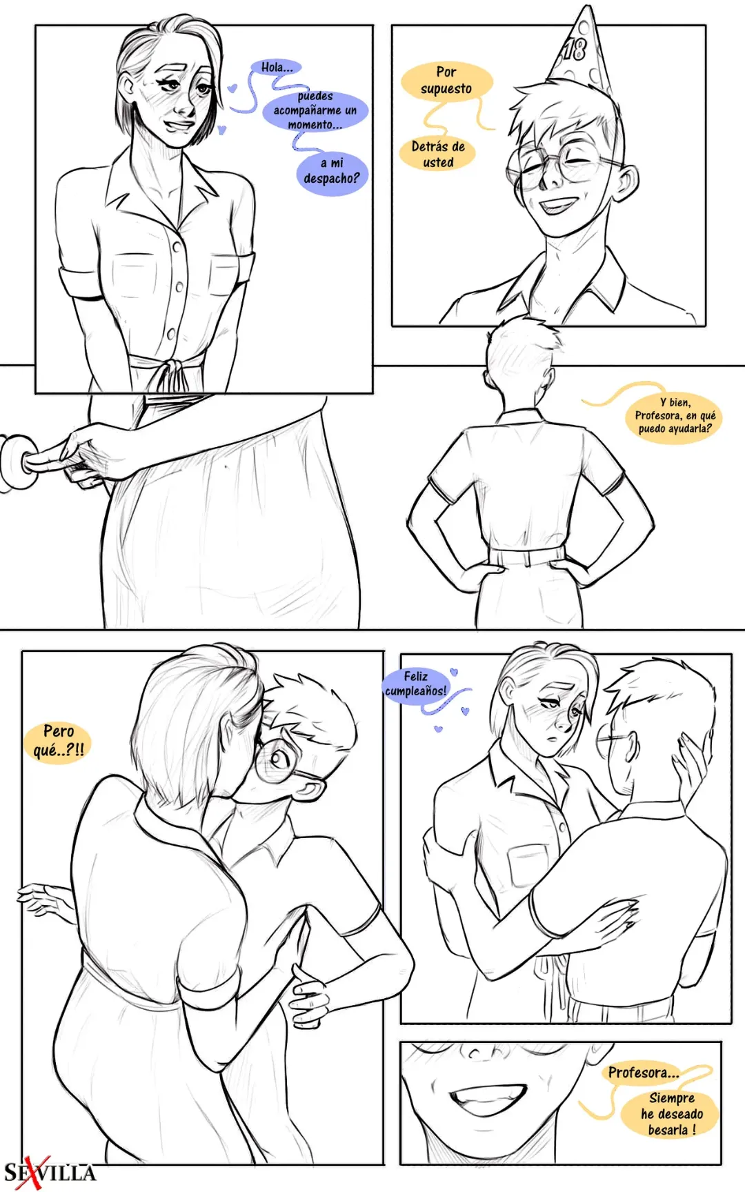 Comics Porno [GuiltyMerchant] Mi profesora me enseña - 1#